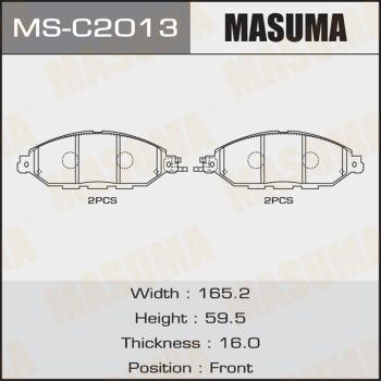 MASUMA MS-C2013 - Комплект тормозных колодок, барабанные avtokuzovplus.com.ua