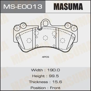 MASUMA MS-E0013 - Комплект тормозных колодок, барабанные avtokuzovplus.com.ua