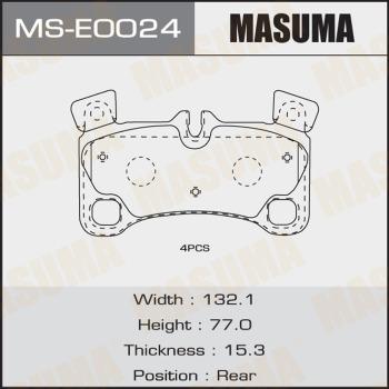 MASUMA MS-E0024 - Комплект тормозных колодок, барабанные avtokuzovplus.com.ua