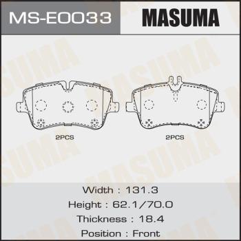 MASUMA MS-E0033 - Комплект тормозных колодок, барабанные avtokuzovplus.com.ua
