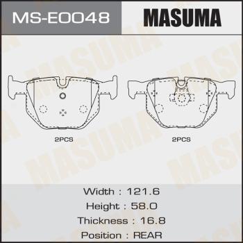 MASUMA MS-E0048 - Комплект гальм, барабанний механізм autocars.com.ua
