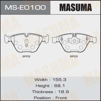 MASUMA MS-E0100 - Комплект гальм, барабанний механізм autocars.com.ua
