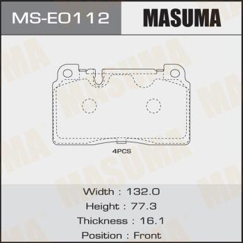 MASUMA MS-E0112 - Комплект тормозных колодок, барабанные avtokuzovplus.com.ua