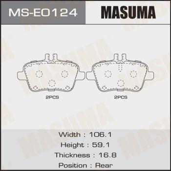 MASUMA MS-E0124 - Комплект тормозных колодок, барабанные avtokuzovplus.com.ua
