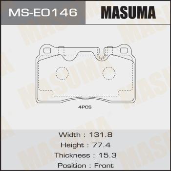 MASUMA MS-E0146 - Комплект тормозных колодок, барабанные avtokuzovplus.com.ua