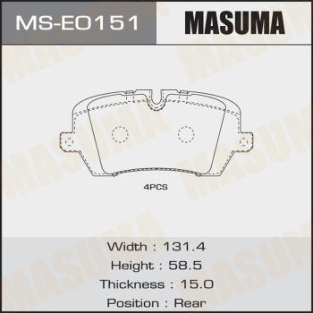 MASUMA MS-E0151 - Комплект тормозных колодок, барабанные avtokuzovplus.com.ua