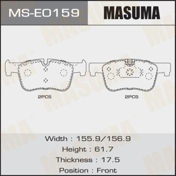 MASUMA MS-E0159 - Комплект тормозных колодок, барабанные avtokuzovplus.com.ua