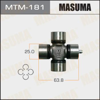 MASUMA MTM-181 - Крестовина карданного вала 25x63.8 PAJERO III 2001 - 2006 MTM181 MASUMA autocars.com.ua