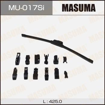 MASUMA MU-017Si - Щетка стеклоочистителя бескаркасная силиконовая 425mm 17 10 адаптеров MU017Si Masuma autocars.com.ua