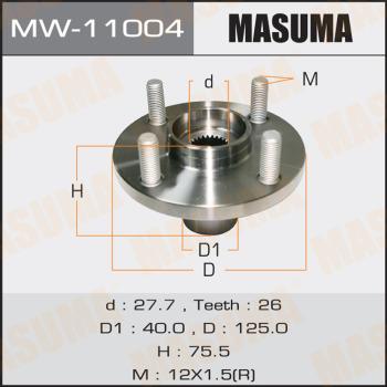 MASUMA MW-11004 - Ступица колеса, поворотный кулак avtokuzovplus.com.ua