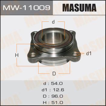 MASUMA MW-11009 - Комплект підшипника маточини колеса autocars.com.ua