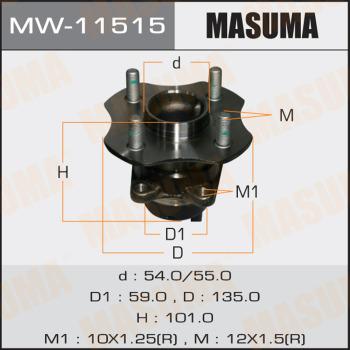 MASUMA MW11515 - Маточина колеса autocars.com.ua