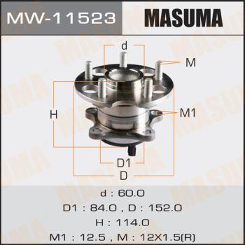 MASUMA MW-11523 - Маточина колеса autocars.com.ua