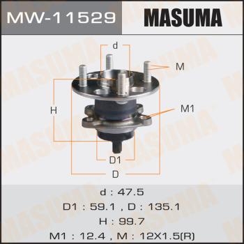 MASUMA MW11529 - Ступица колеса, поворотный кулак avtokuzovplus.com.ua