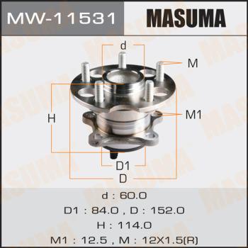 MASUMA MW-11531 - Маточина колеса autocars.com.ua