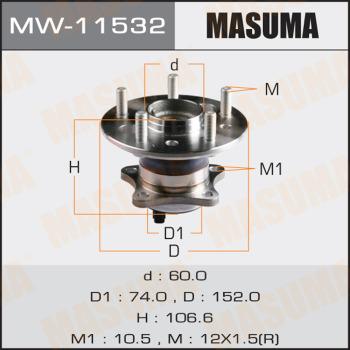 MASUMA MW-11532 - Маточина колеса autocars.com.ua