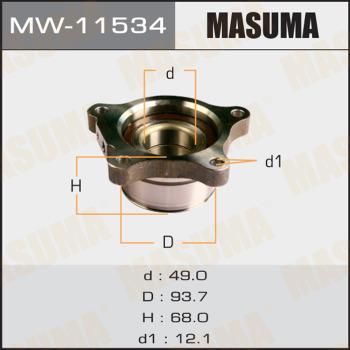 MASUMA MW-11534 - Комплект підшипника маточини колеса autocars.com.ua