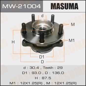 MASUMA MW-21004 - Маточина колеса autocars.com.ua