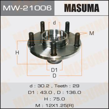 MASUMA MW-21006 - Маточина колеса autocars.com.ua