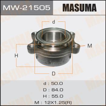 MASUMA MW-21505 - Комплект підшипника маточини колеса autocars.com.ua