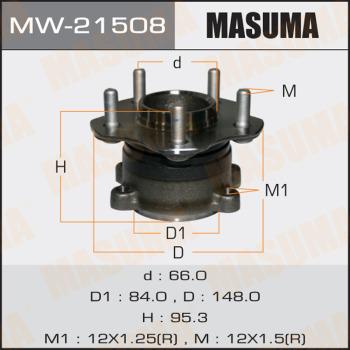 MASUMA MW-21508 - Маточина колеса autocars.com.ua