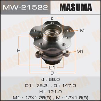 MASUMA MW-21522 - Маточина колеса autocars.com.ua
