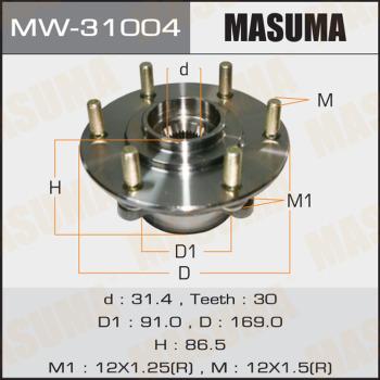 MASUMA MW-31004 - Маточина колеса autocars.com.ua