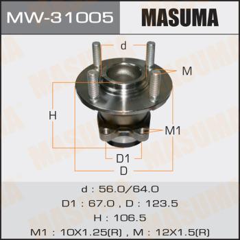 MASUMA MW-31005 - Маточина колеса autocars.com.ua