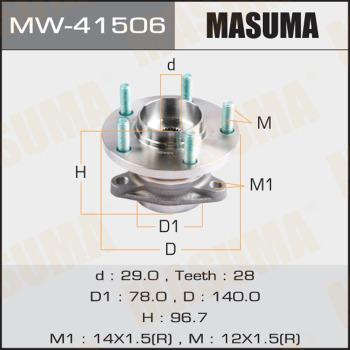 MASUMA MW-41506 - Маточина колеса autocars.com.ua