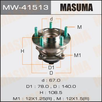 MASUMA MW41513 - Ступица колеса, поворотный кулак avtokuzovplus.com.ua