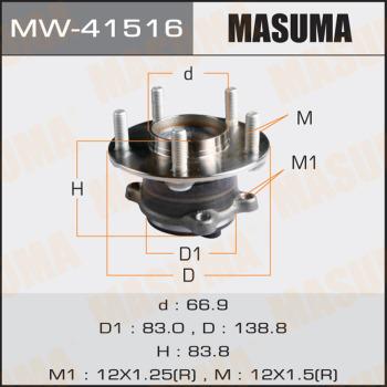 MASUMA MW-41516 - Маточина колеса autocars.com.ua
