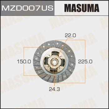 MASUMA MZD007US - Диск сцепления, фрикцион avtokuzovplus.com.ua