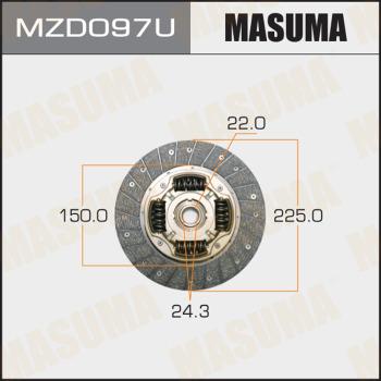 MASUMA MZD097U - Диск зчеплення autocars.com.ua