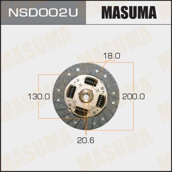 MASUMA NSD002U - Диск сцепления, фрикцион avtokuzovplus.com.ua