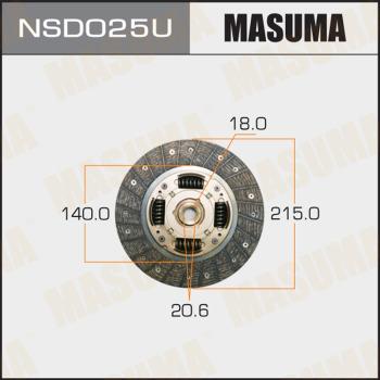 MASUMA NSD025U - Диск зчеплення autocars.com.ua