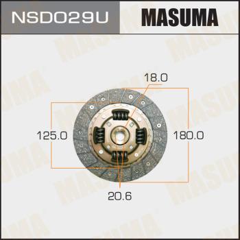 MASUMA NSD029U - Диск сцепления, фрикцион avtokuzovplus.com.ua