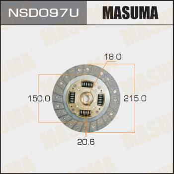 MASUMA NSD097U - Диск сцепления, фрикцион avtokuzovplus.com.ua