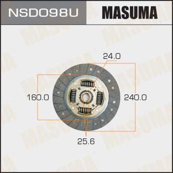 MASUMA NSD098U - Диск сцепления, фрикцион avtokuzovplus.com.ua