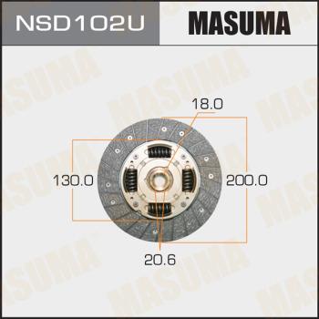 MASUMA NSD102U - Диск сцепления, фрикцион avtokuzovplus.com.ua