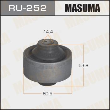 MASUMA RU-252 - Сайлентблок переднего нижнего рычага задний Mitsubishi Lancer 00-09. Outlander 03-09 RU252 MASUMA autocars.com.ua