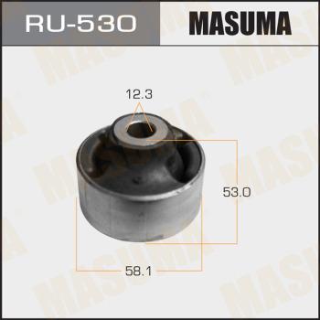 MASUMA RU-530 - Сайлентблок переднего нижнего рычага задний Nissan Juke 10-. Leaf 12-. Qashqai 06-13.15-. X-Trail 07- RU-530 MASUMA autocars.com.ua