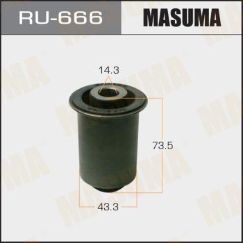 MASUMA RU-666 - Сайлентблок, рычаг подвески колеса avtokuzovplus.com.ua