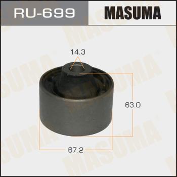 MASUMA RU-699 - Сайлентблок, рычаг подвески колеса avtokuzovplus.com.ua