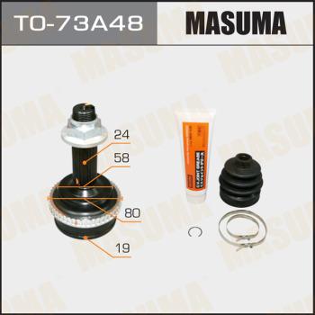 MASUMA TO73A48 - Шарнирный комплект, ШРУС, приводной вал avtokuzovplus.com.ua