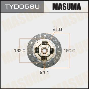 MASUMA TYD058 - Диск зчеплення autocars.com.ua