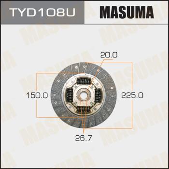MASUMA TYD108U - Диск зчеплення autocars.com.ua