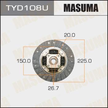 MASUMA TYD108U - Диск сцепления, фрикцион avtokuzovplus.com.ua