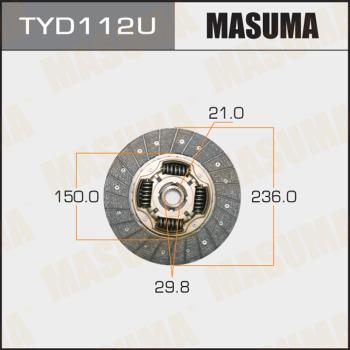 MASUMA TYD112U - Диск сцепления, фрикцион avtokuzovplus.com.ua