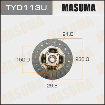 MASUMA TYD113U - Диск сцепления, фрикцион avtokuzovplus.com.ua