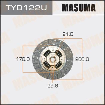 MASUMA TYD122U - Диск зчеплення autocars.com.ua